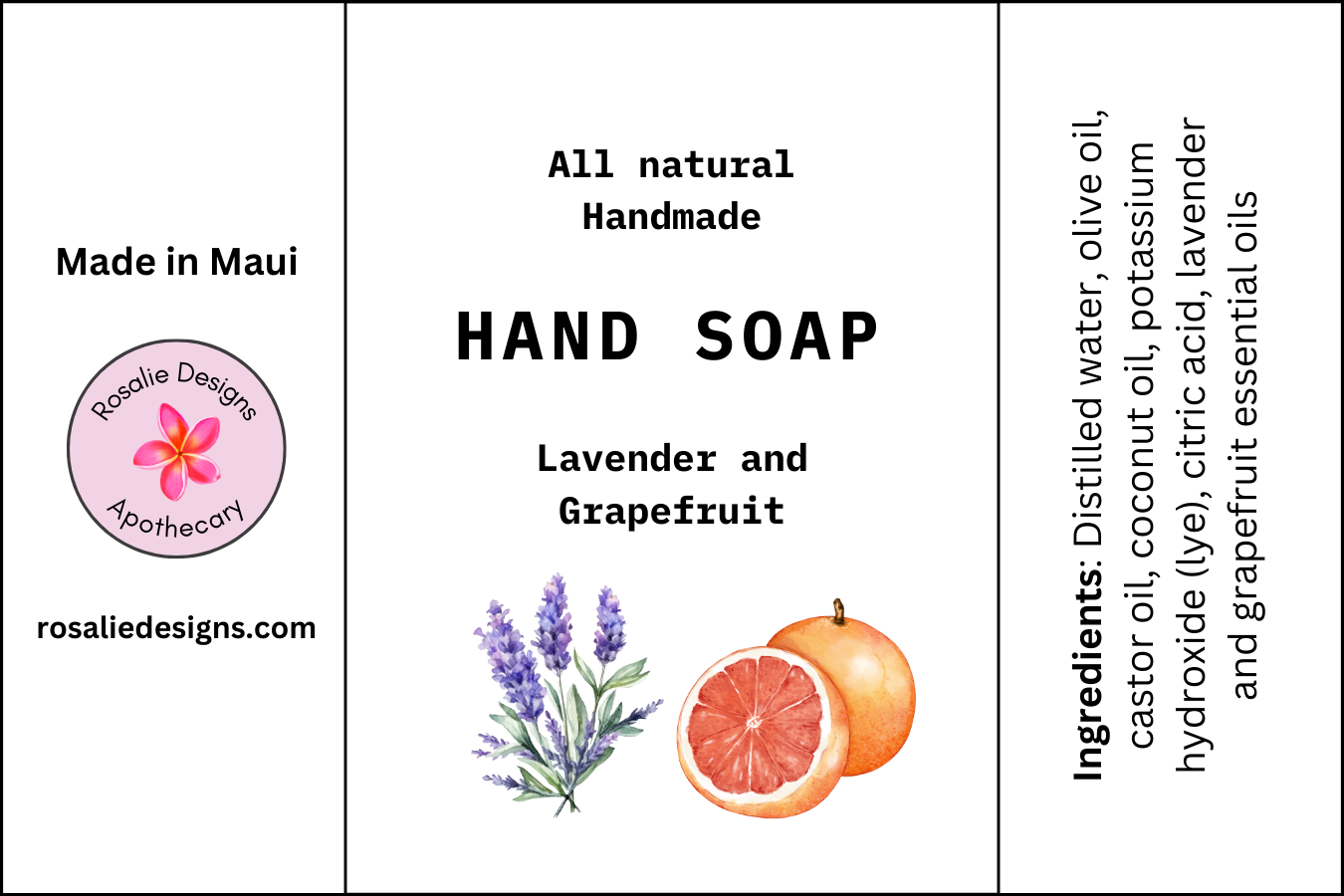 A09 Handmade Liquid Hand Soap